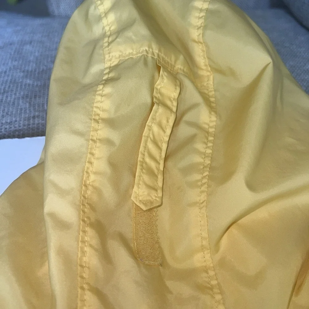 Columbia Vtg Yellow & Blue Hooded Windbreaker Jacket |Y2K|90's| Unisex 10/12